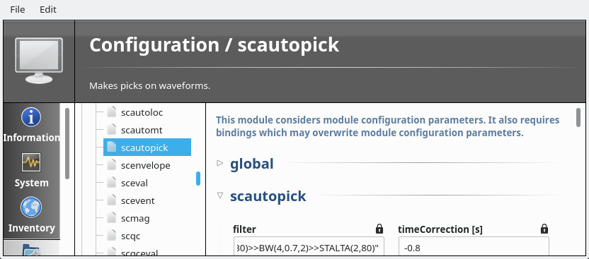 scconfig: no bindings configurations