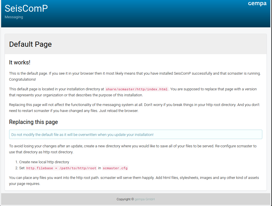 scmaster: web frontend